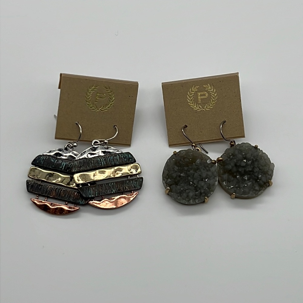 2 pairs round earrings from Patina